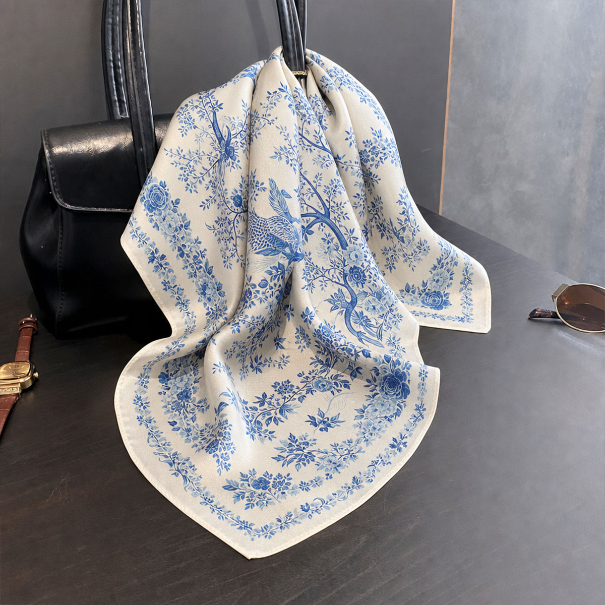 100% Real Silk Scarf Women Squ - đánh giá và giá Silk Scarf Square