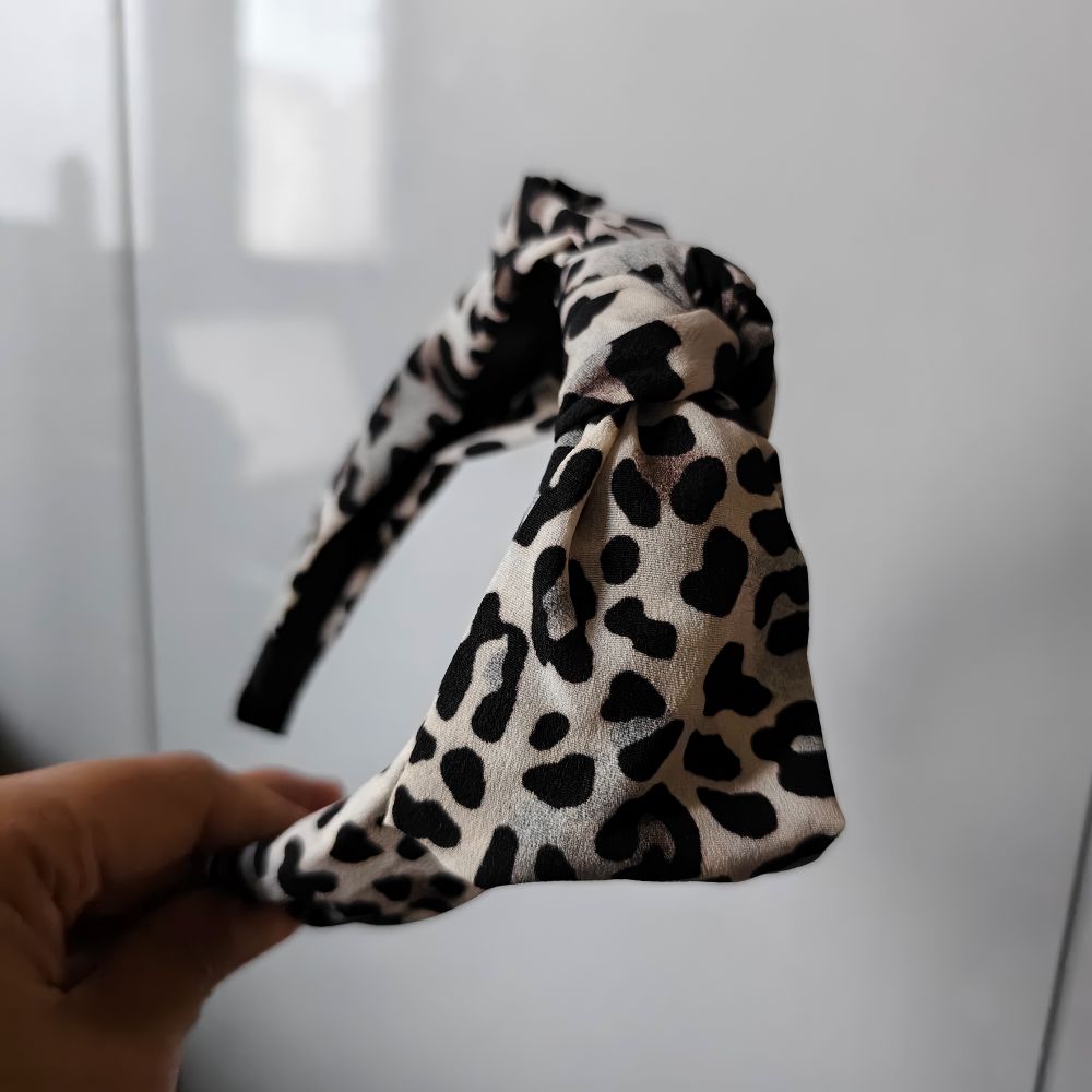 Leopard Print Headband with A  - đánh giá và giá Women Accessories Sale
